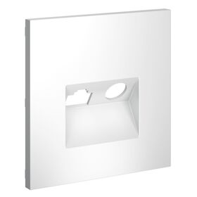 Накладка для розетки TV+RJ45 кат. 6 S70 (белый матовый) / Voltum VLS002702