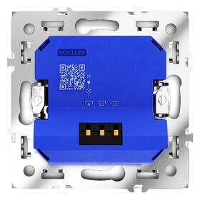 Светорегулятор поворотно-нажимной 600 Вт S70 (белый глянцевый) / Voltum VLS070301