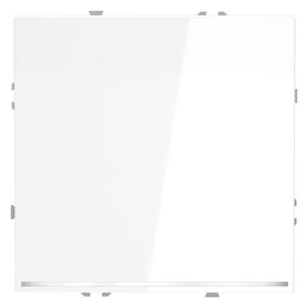 Выключатель одноклавишный с подсветкой S70 (белый глянцевый) / Voltum VLS010201