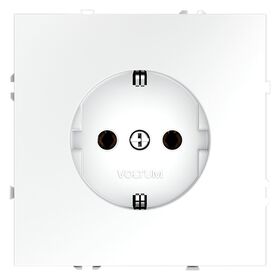 Розетка с заземлением S70 (белый матовый) / Voltum VLS040102