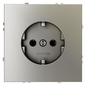 Розетка с заземлением S70 (шелк) / Voltum VLS040104