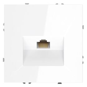 Розетка компьютерная RJ45 кат.6 S70 (белый глянцевый) / Voltum VLS060101