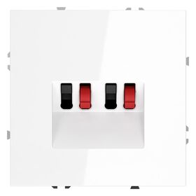 Розетка акустическая 4-местная S70 (белый глянцевый) / Voltum VLS060301