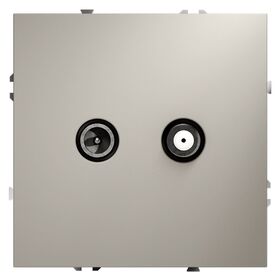 Розетка телевизионная оконечная TV+SAT S70 (кашемир) / Voltum VLS060403