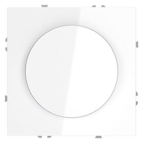 Светорегулятор поворотно-нажимной 600 Вт S70 (белый глянцевый) / Voltum VLS070301