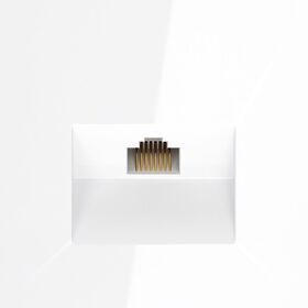 Розетка компьютерная RJ45 кат.6 S70 (белый глянцевый) / Voltum VLS060101