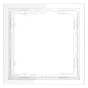 Рамка пластиковая на 1 пост S70 (белый глянцевый) / Voltum VLS100101