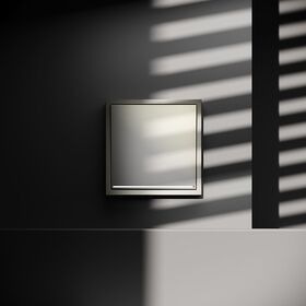 Выключатель одноклавишный с подсветкой S70 (шелк) / Voltum VLS010204