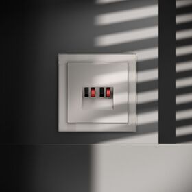 Розетка акустическая 4-местная S70 (кашемир) / Voltum VLS060303