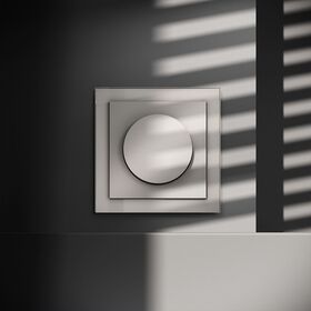 Светорегулятор поворотно-нажимной 600 Вт S70 (кашемир) / Voltum VLS070303