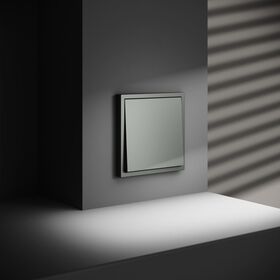 Выключатель одноклавишный S70 (титан) / Voltum VLS010106