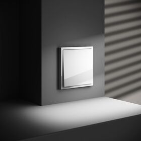 Перекрестный переключатель одноклавишный S70 (белый глянцевый) / Voltum VLS010501