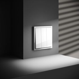 Выключатель трехклавишный S70 (белый глянцевый) / Voltum VLS030101