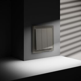 Выключатель трехклавишный S70 (шелк) / Voltum VLS030104