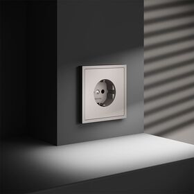 Розетка с заземлением S70 (кашемир) / Voltum VLS040103
