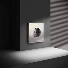 Розетка с заземлением S70 (шелк) / Voltum VLS040104