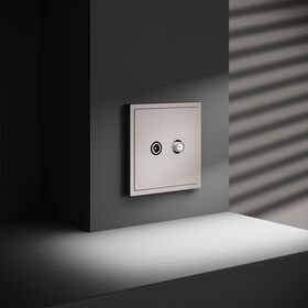 Розетка телевизионная оконечная TV+SAT S70 (кашемир) / Voltum VLS060403