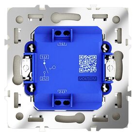 Выключатель одноклавишный S70 (сталь) / Voltum VLS010105