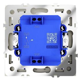 Выключатель одноклавишный с подсветкой S70 (шелк) / Voltum VLS010204