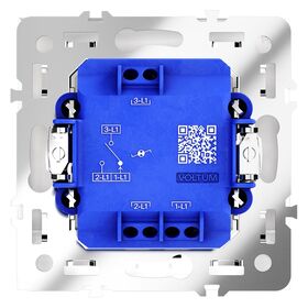 Проходной переключатель одноклавишный с подсветкой S70 (кашемир) / Voltum VLS010403