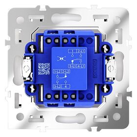 Перекрестный переключатель одноклавишный S70 (кашемир) / Voltum VLS010503
