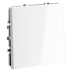 Выключатель с самовозвратом одноклавишный S70 (белый глянцевый) / Voltum VLS010601