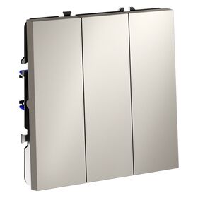 Выключатель трехклавишный S70 (кашемир) / Voltum VLS030103