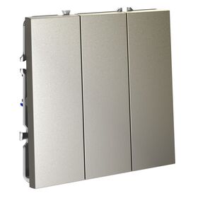 Выключатель трехклавишный S70 (шелк) / Voltum VLS030104