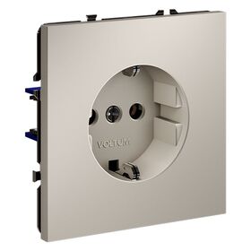 Розетка с заземлением S70 (кашемир) / Voltum VLS040103