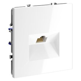 Розетка компьютерная RJ45 кат.6 S70 (белый глянцевый) / Voltum VLS060101