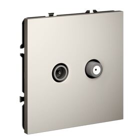 Розетка телевизионная оконечная TV+SAT S70 (кашемир) / Voltum VLS060403