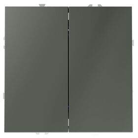 Перекрестный переключатель двухклавишный S70 (титан) / Voltum VLS020506