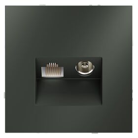 Розетка телевизионная TV+RJ45 кат. 6 S70 (титан) / Voltum VLS060706