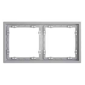 Рамка пластиковая на 2 поста S70 (серый) / Voltum VLS100216