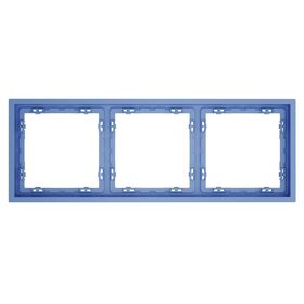 Рамка пластиковая на 3 поста S70 (деним) / Voltum VLS100315