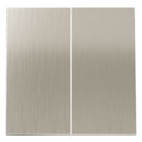 Клавиши для выключателя/переключателя двухклавишного S70 Metal (никель) / Voltum VLSM000311