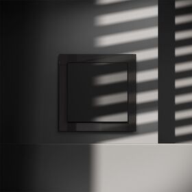 Выключатель одноклавишный S70 (черный матовый) / Voltum VLS010108