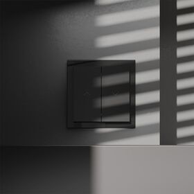 Выключатель для жалюзи S70 (черный матовый) / Voltum VLS020708
