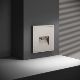 Розетка телевизионная TV+RJ45 кат. 6 S70 (кашемир) / Voltum VLS060703