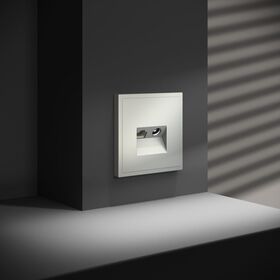 Розетка телевизионная TV+RJ45 кат. 6 S70 (сталь) / Voltum VLS060705