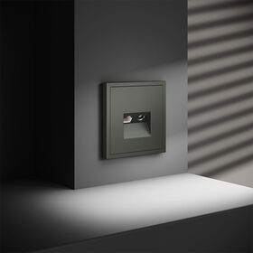 Розетка телевизионная TV+RJ45 кат. 6 S70 (титан) / Voltum VLS060706