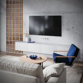 Розетка телевизионная TV+RJ45 кат. 6 S70 (сталь) / Voltum VLS060705