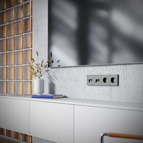 Розетка телевизионная TV+RJ45 кат. 6 S70 (титан) / Voltum VLS060706