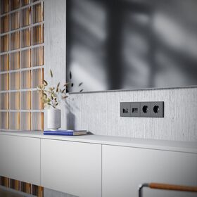 Розетка телевизионная TV+RJ45 кат. 6 S70 (черный матовый) / Voltum VLS060708