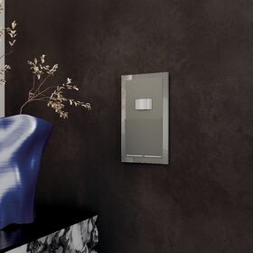 Рамка стеклянная на 2 поста S70 (титан, стекло) / Voltum VLS110206