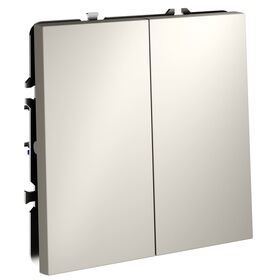 Перекрестный переключатель двухклавишный S70 (кашемир) / Voltum VLS020503