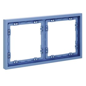Рамка пластиковая на 2 поста S70 (деним) / Voltum VLS100215