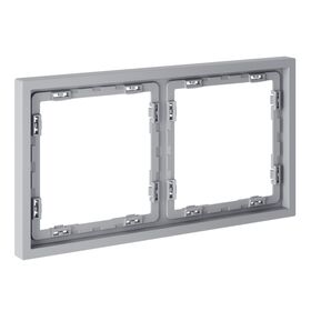 Рамка пластиковая на 2 поста S70 (серый) / Voltum VLS100216