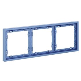 Рамка пластиковая на 3 поста S70 (деним) / Voltum VLS100315