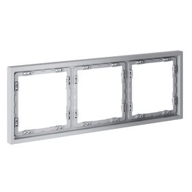 Рамка пластиковая на 3 поста S70 (серый) / Voltum VLS100316